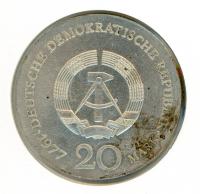 Image 2 for 1977 DDR Silver 20 Marks 