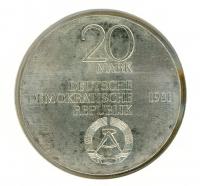 Image 2 for 1981 DDR Silver 20 Marks UNC