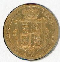 Image 1 for 1871S Australian Queen Victoria Young Head Gold Half Sovereign