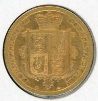 Image 1 for 1883S Australian Queen Victoria Young Head Gold Half Sovereign