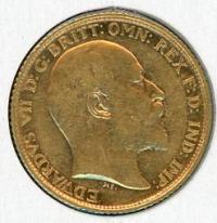 Image 2 for 1906S Australian Edward VII Gold Half Sovereign B