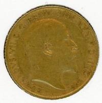 Image 2 for 1910S Australian Edward VII Gold Half Sovereign