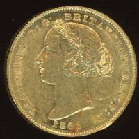 Image 2 for 1865 Australian Sydney Mint Gold Sovereign Type Two B