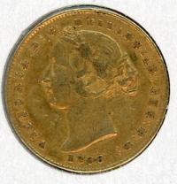 Image 2 for 1866 Australian Sydney Mint Gold Sovereign Type Two A