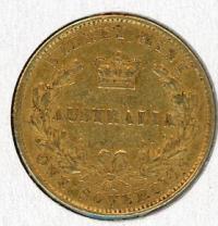 Image 1 for 1866 Australian Sydney Mint Gold Sovereign Type Two A