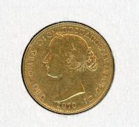 Image 2 for 1870 Australian Sydney Mint Gold Sovereign Type Two - B