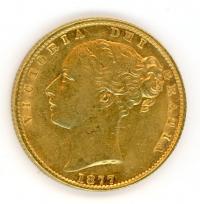 Image 2 for 1877S Australian Shield Gold Sovereign E