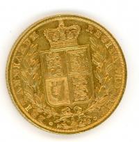Image 1 for 1877S Australian Shield Gold Sovereign D