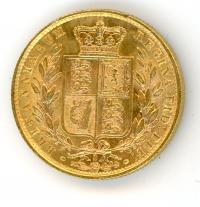 Image 1 for 1877S Australian Shield Gold Sovereign F