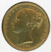 Image 2 for 1878S Australian Shield Gold Sovereign - B