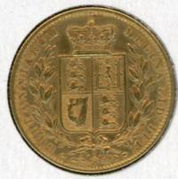Image 1 for 1878S Australian Shield Gold Sovereign - B