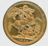 Image 1 for 1889M Australian Jubilee Head Gold Sovereign