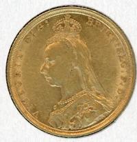 Image 2 for 1889S Australian Jubilee Head Gold Sovereign