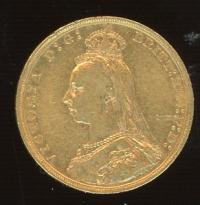 Image 2 for 1891M Australian Jubilee Head Gold Sovereign