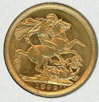 Image 1 for 1892S Australian Jubilee Head Gold Sovereign