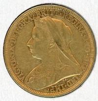Image 2 for 1895M Australian Veil Head Gold Sovereign