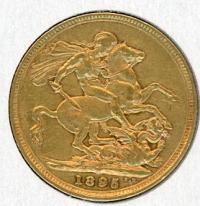 Image 1 for 1895M Australian Veil Head Gold Sovereign