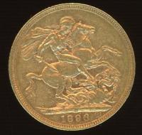 Image 1 for 1896M Australian Veil Head Gold Sovereign