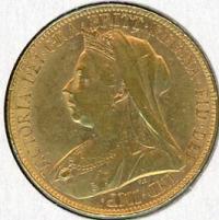 Image 2 for 1898 Veil Head Gold Sovereign