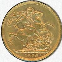 Image 1 for 1898 Veil Head Gold Sovereign