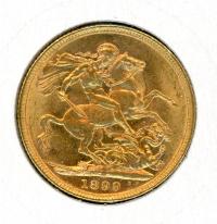 Image 1 for 1899M Australian Veil Head Gold Sovereign