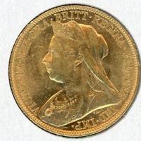 Image 2 for 1899S Australian Veil Head Gold Sovereign