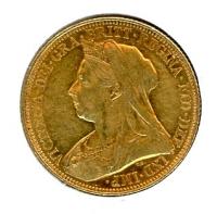 Image 2 for 1901S Australian Veil Head Gold Sovereign B