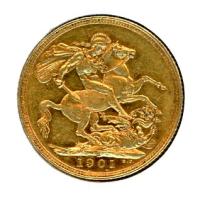 Image 1 for 1901S Australian Veil Head Gold Sovereign B