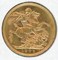 Image 1 for 1902P Australian Edward VII Gold Sovereign