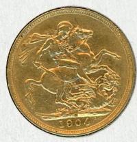 Image 1 for 1904M Australian Edward VII Gold Sovereign