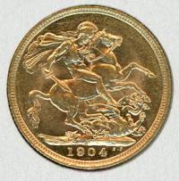 Image 1 for 1904S Australian Edward VII Gold Sovereign