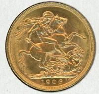 Image 1 for 1906M Australian Edward VII Gold Sovereign B
