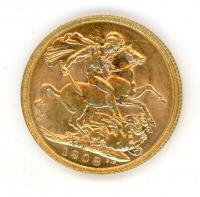 Image 1 for 1908P Australian Edward VII Gold Sovereign