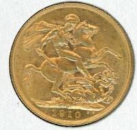 Image 1 for 1910S Australian Edward VII Gold Sovereign