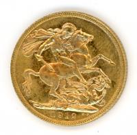 Image 1 for 1912M Australian George V Gold Sovereign