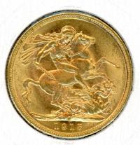 Image 1 for 1915M Australian George V Gold Sovereign (D)
