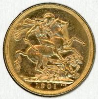 Image 1 for 1901M Australian Veil Head Gold Sovereign B