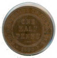 Image 1 for 1920 Australian Half Penny aUNC