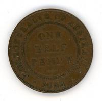 Image 1 for 1923 Australian Half Penny FINE 