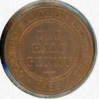 Image 1 for 1938 Australian Halfpenny - UNC Mint Red