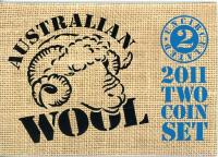 Image 1 for 2011 Two Coin Mint Set - Australian Wool