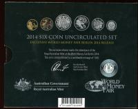 Image 3 for 2014 Special Edition with Coloured Dollar Mint Set - World Money Fair Edition