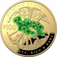 Image 1 for 2022 $100 Beauty Rich Rare Daintree Rainforest 1oz Gold Proof Coin