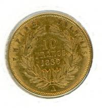 Image 1 for 1860A France Gold 10 Francs
