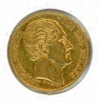 Image 2 for 1865 Belgium Gold 20 Francs (C)