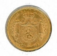 Image 1 for 1869 Belgium Gold 20 Francs (B)