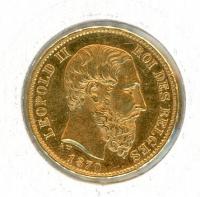 Image 2 for 1870 Belgium Gold 20 Francs