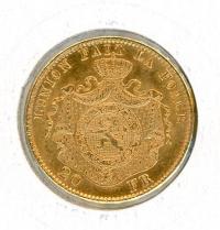 Image 1 for 1870 Belgium Gold 20 Francs
