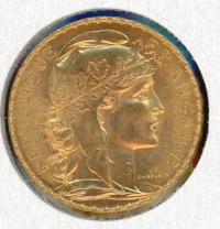 Image 2 for 1912 France Gold 20 Francs