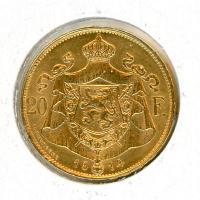 Image 1 for 1914 Belgium Gold 20 Francs (B)